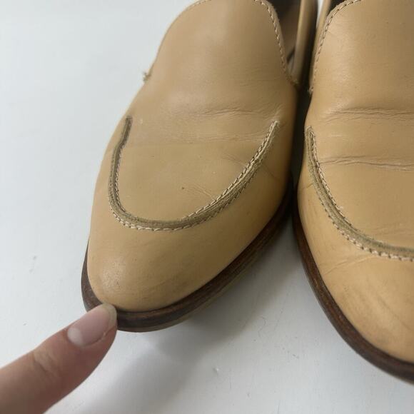 Everlane The Modern Loafer 6.5 Tan Pointy Toe Slip on Flats Made in Italy - Picture 5 of 11